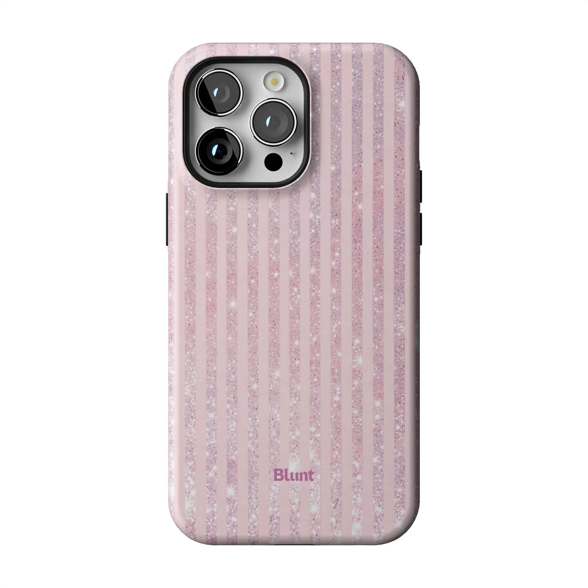 Pink Champagne Stripe iPhone Case