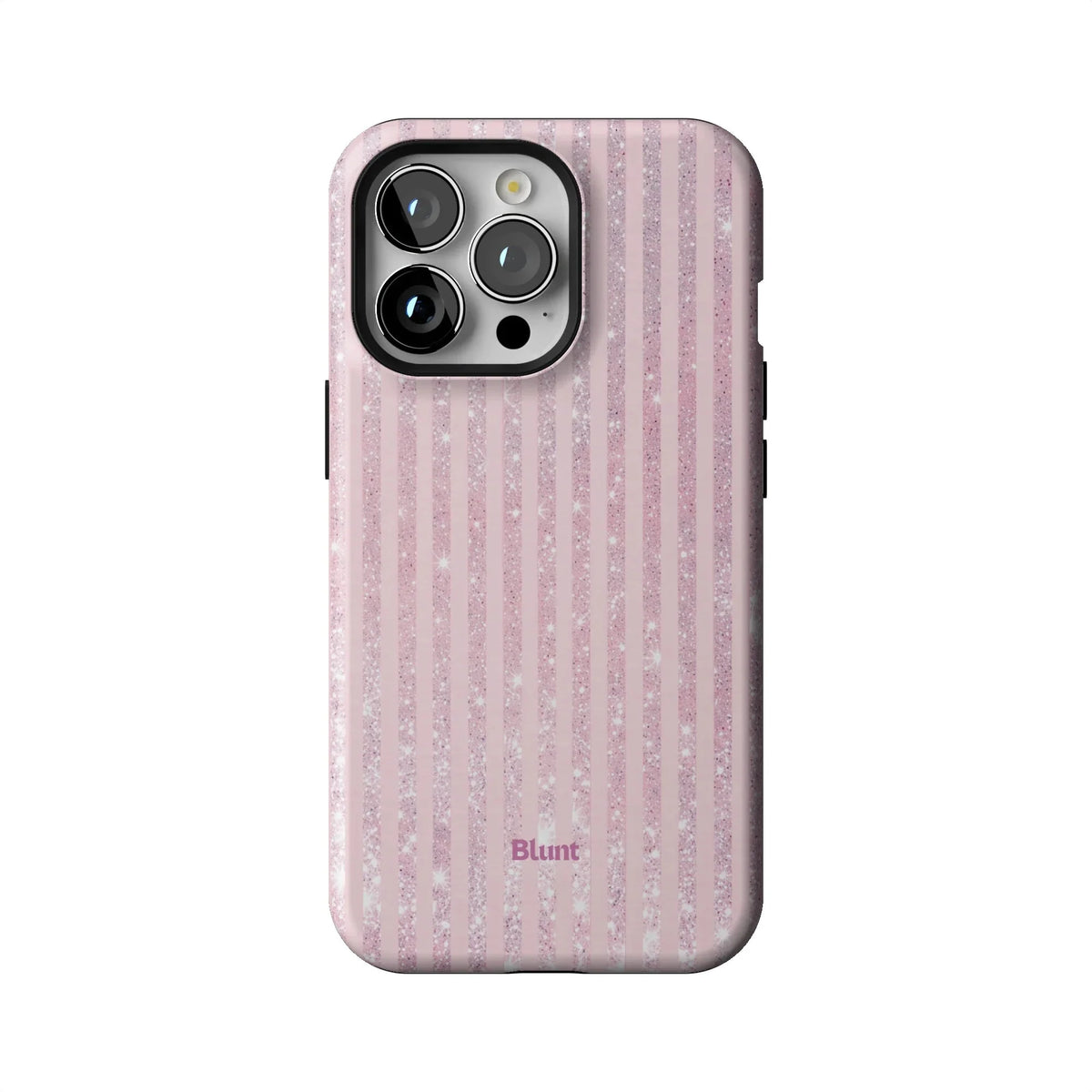 Pink Champagne Stripe iPhone Case