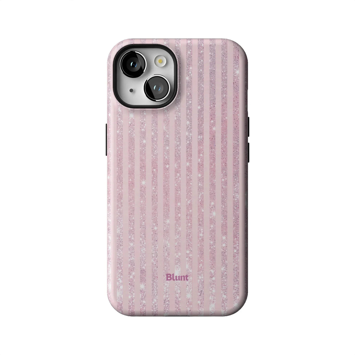 Pink Champagne Stripe iPhone Case