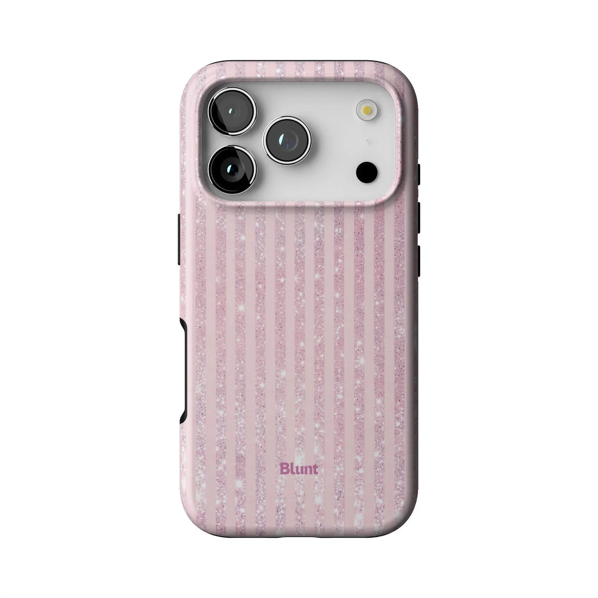 Pink Champagne Stripe iPhone Case