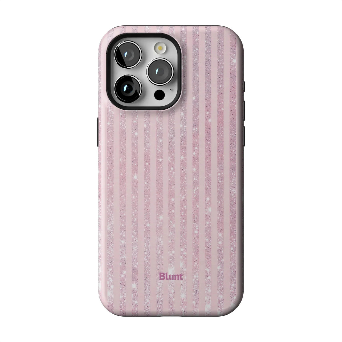 Pink Champagne Stripe iPhone Case