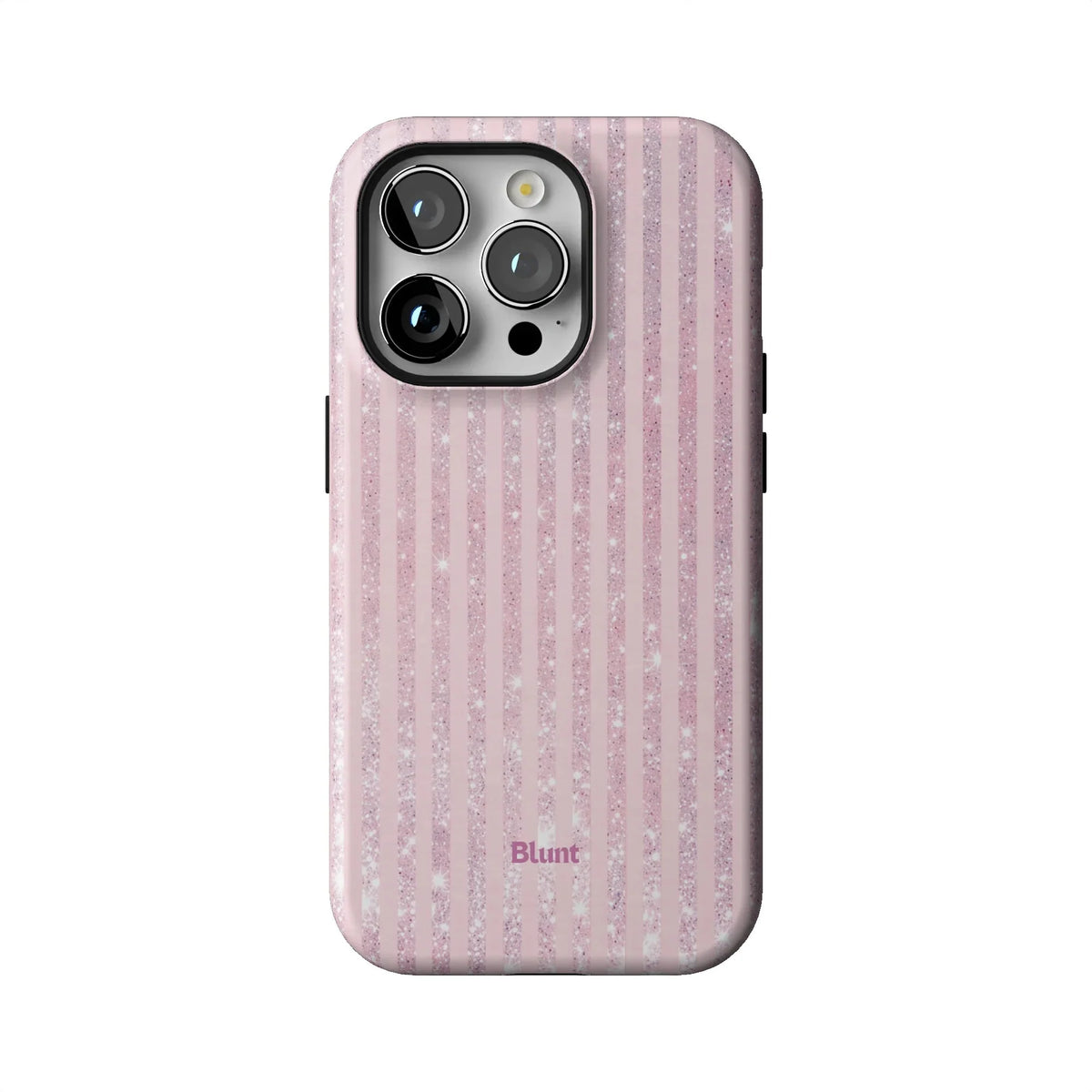 Pink Champagne Stripe iPhone Case