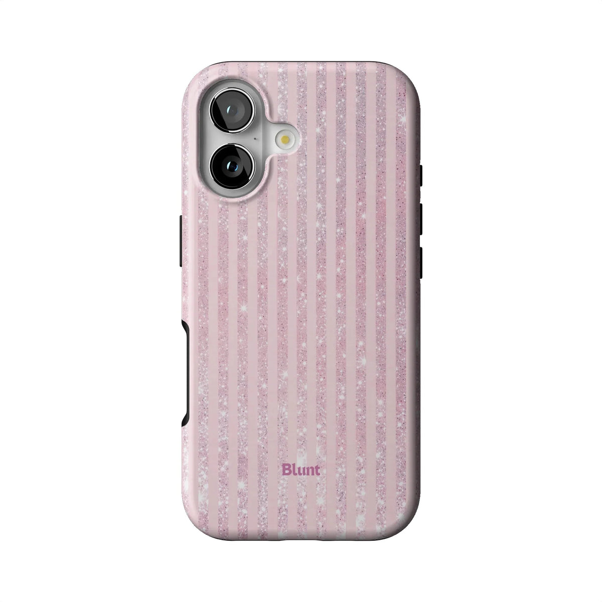 Pink Champagne Stripe iPhone Case