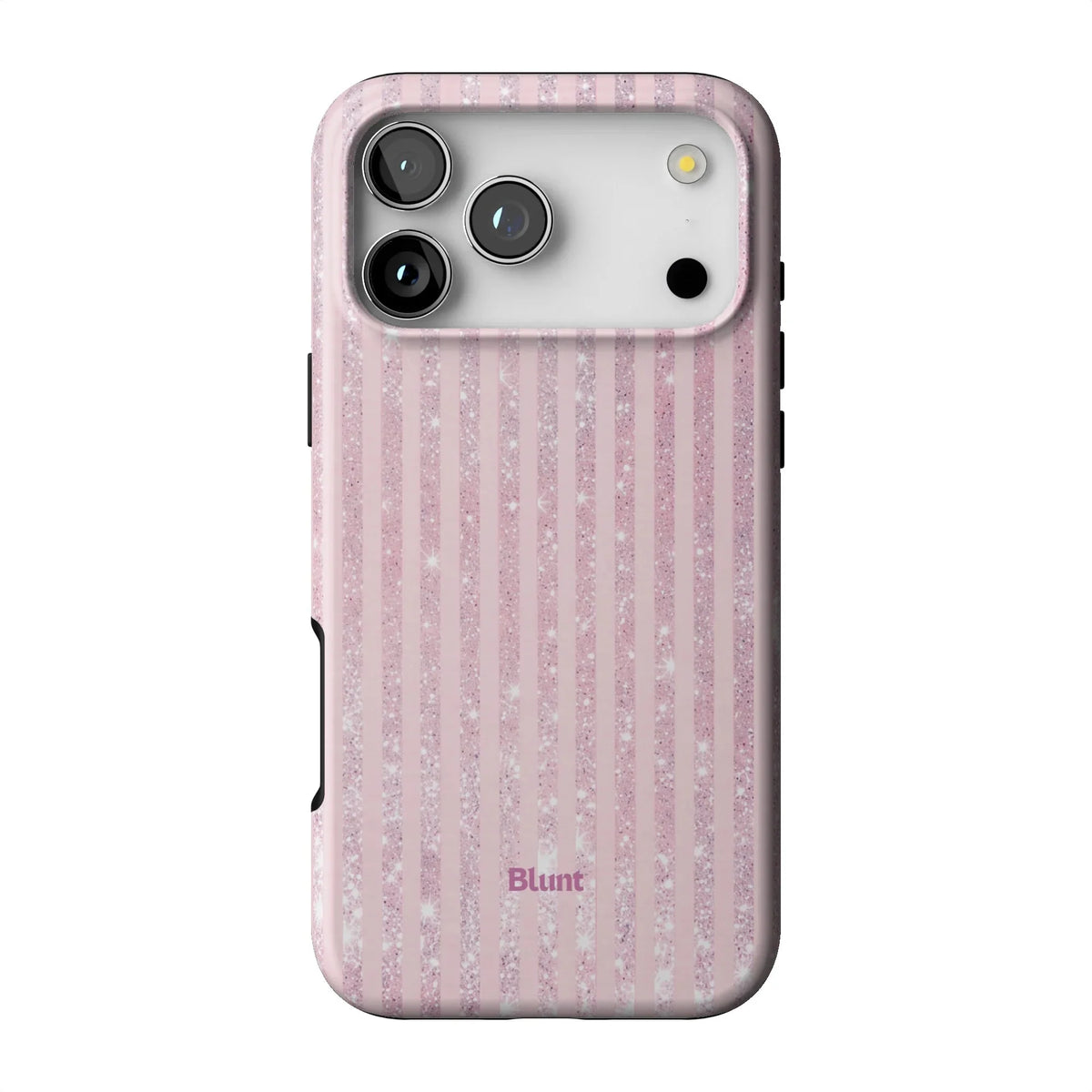 Pink Champagne Stripe iPhone Case