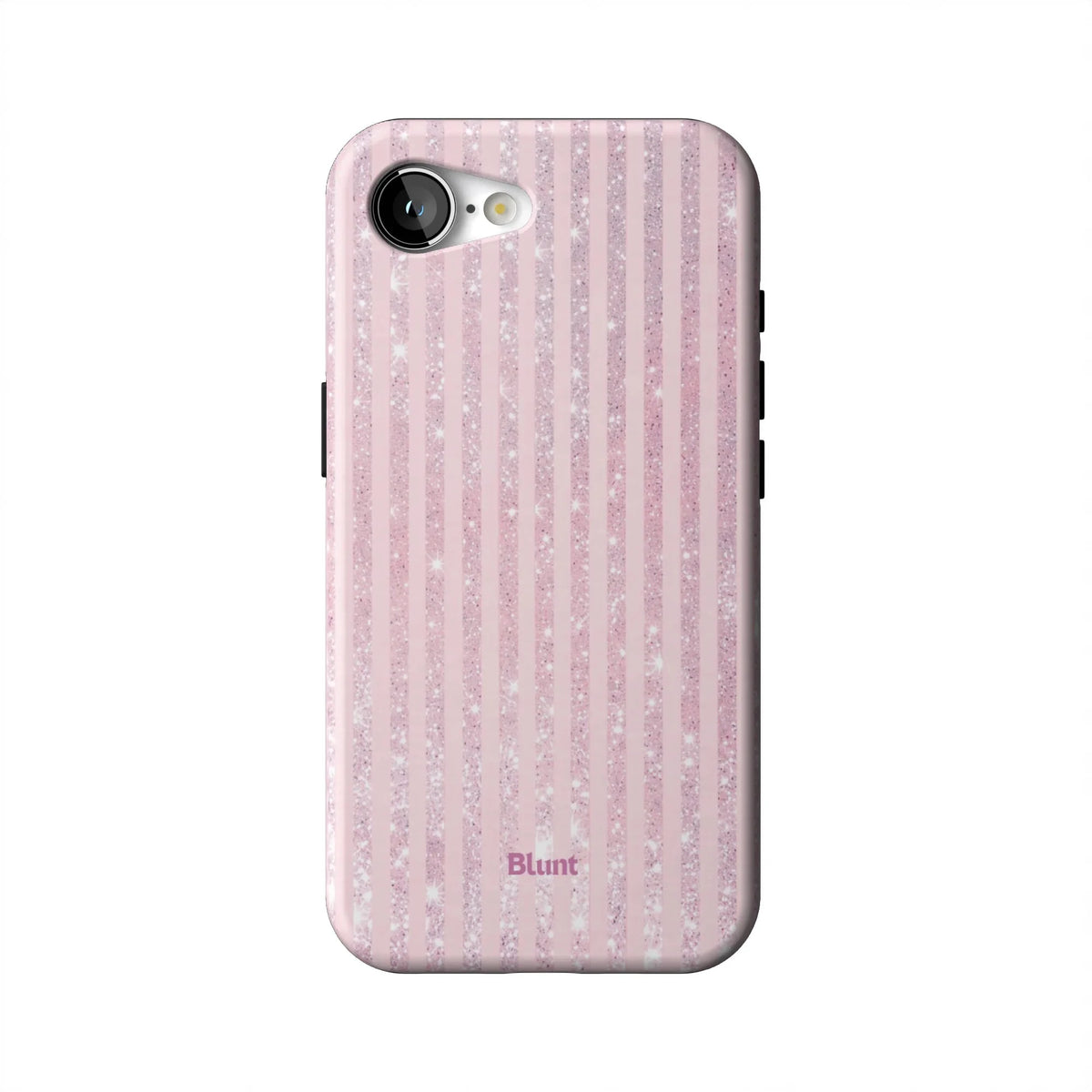 Pink Champagne Stripe iPhone Case