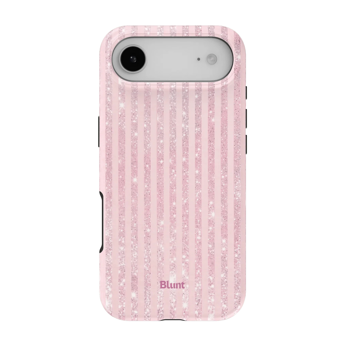 Pink Champagne Stripe iPhone Case