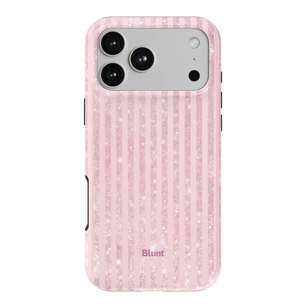 Pink Champagne Stripe iPhone Case