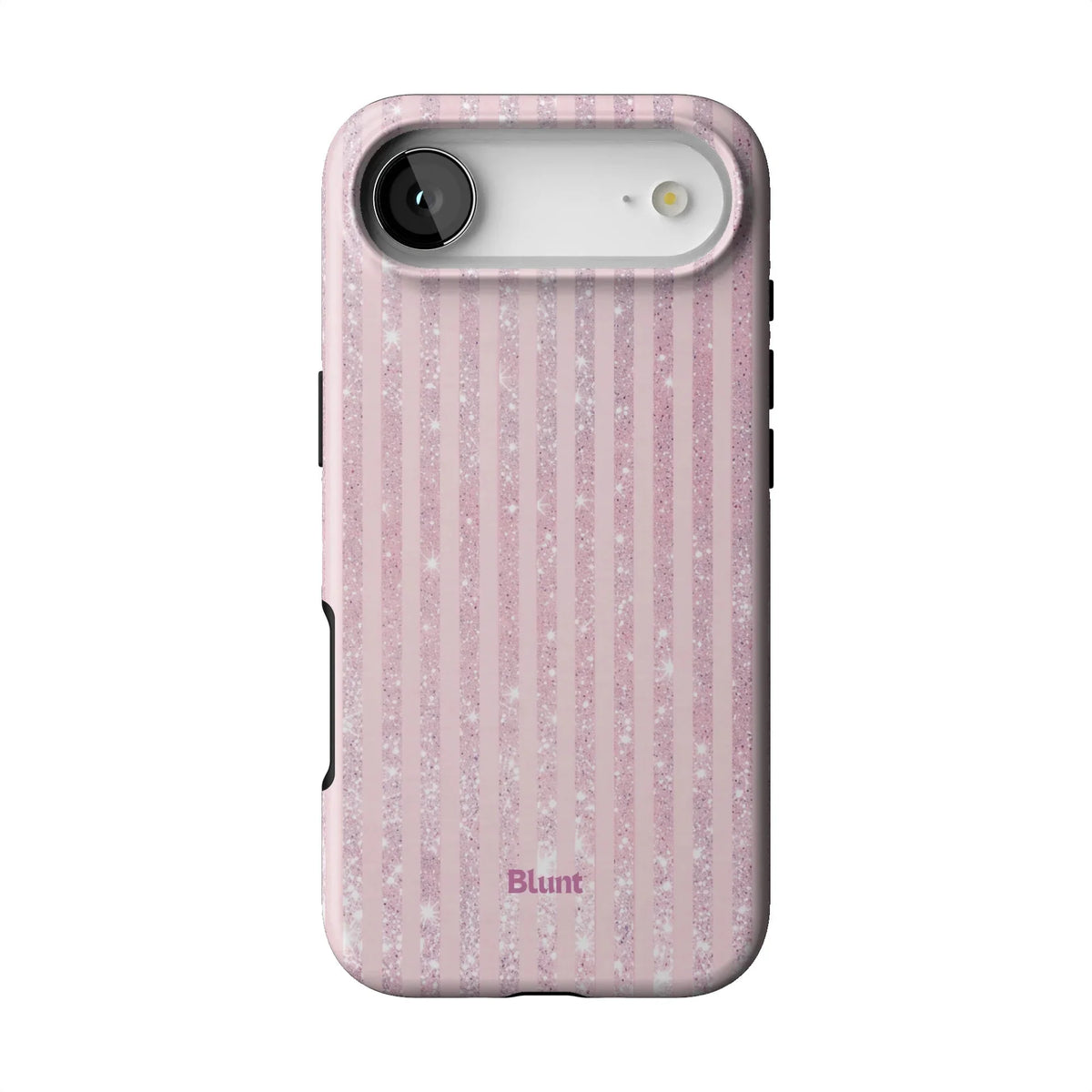 Pink Champagne Stripe iPhone Case