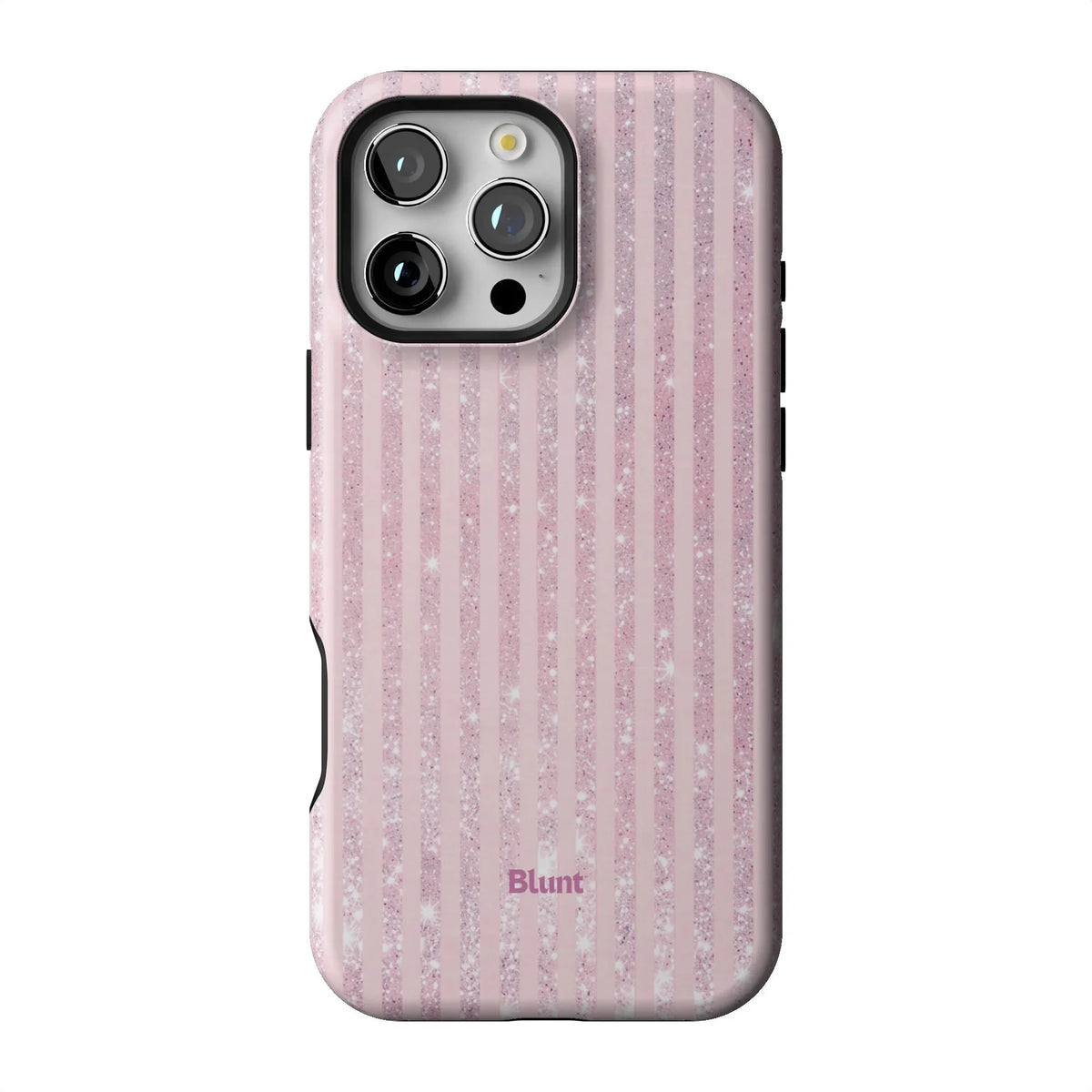 Pink Champagne Stripe iPhone Case
