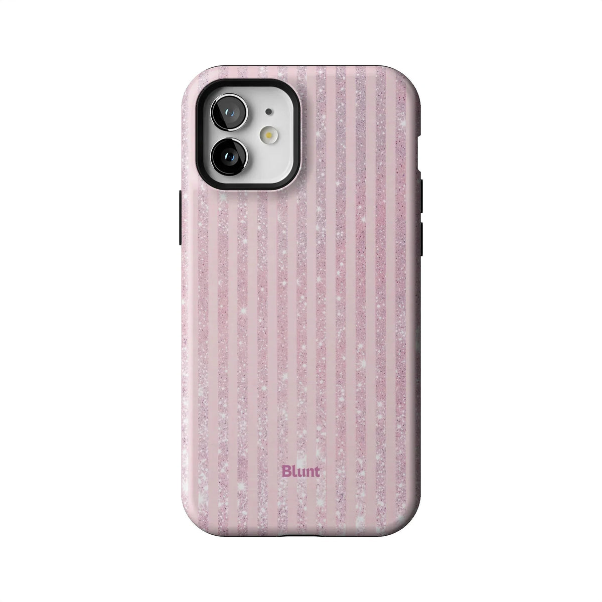 Pink Champagne Stripe iPhone Case