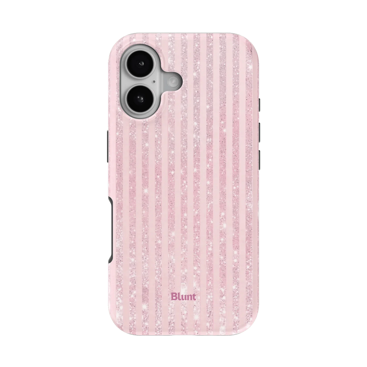 Pink Champagne Stripe iPhone Case