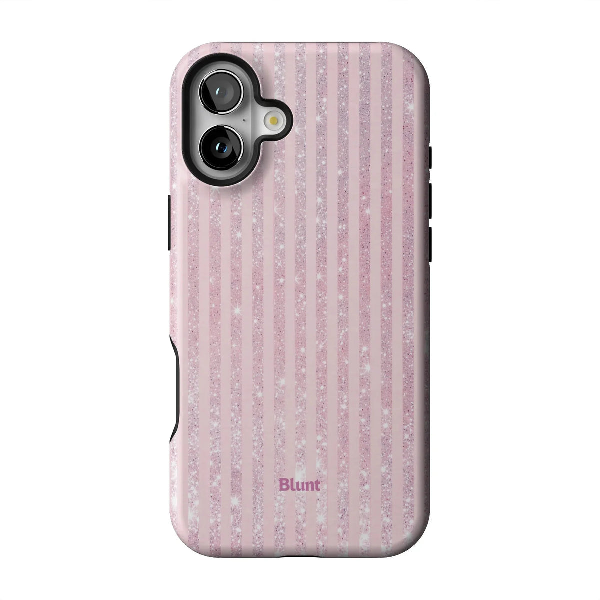 Pink Champagne Stripe iPhone Case