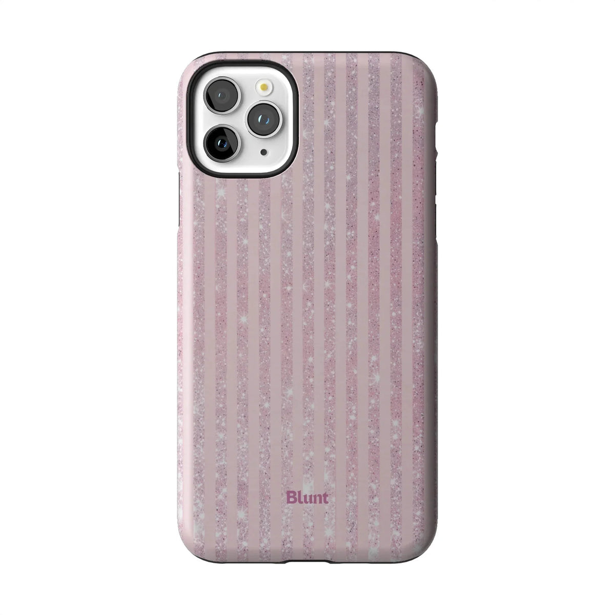 Pink Champagne Stripe iPhone Case