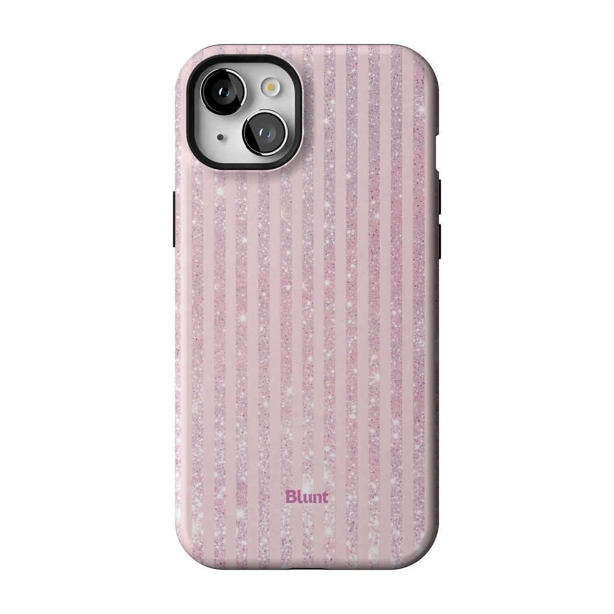 Pink Champagne Stripe iPhone Case