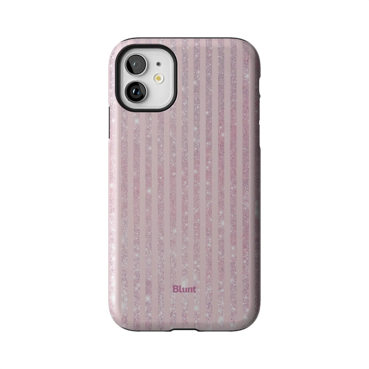 Pink Champagne Stripe iPhone Case