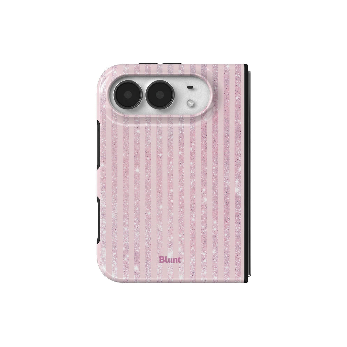 Pink Champagne Stripe iPhone Case