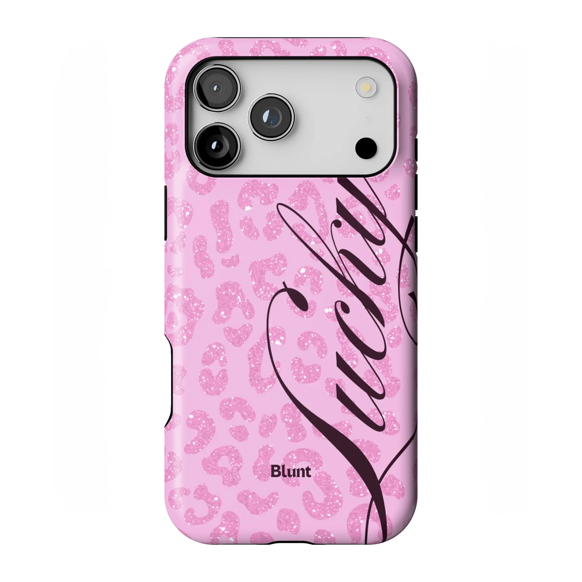 Pink Cheetah Lucky iPhone Case