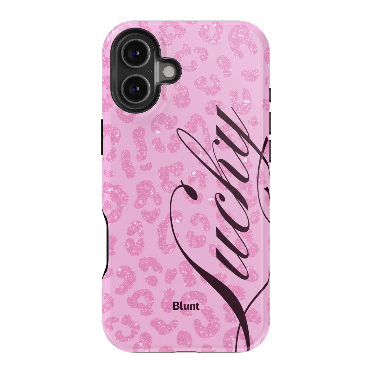 Pink Cheetah Lucky iPhone Case