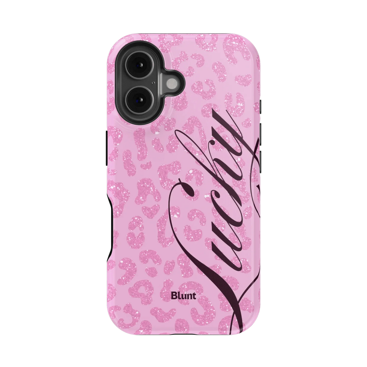 Pink Cheetah Lucky iPhone Case