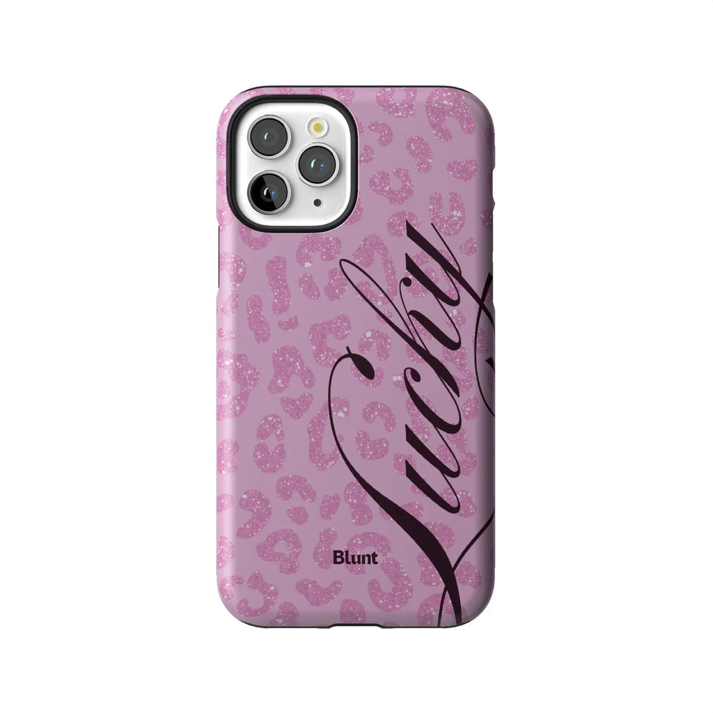 Pink Cheetah Lucky iPhone Case