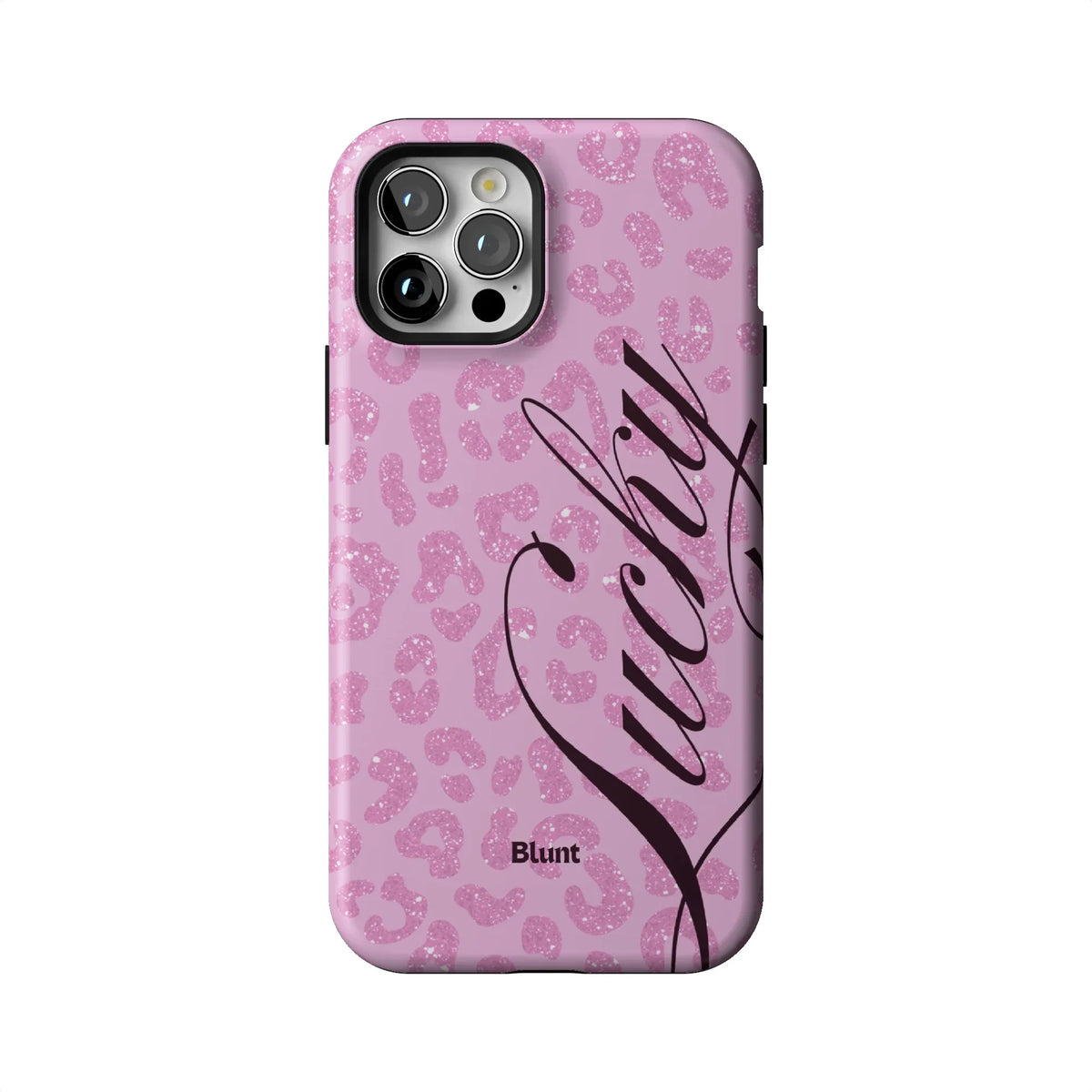 Pink Cheetah Lucky iPhone Case