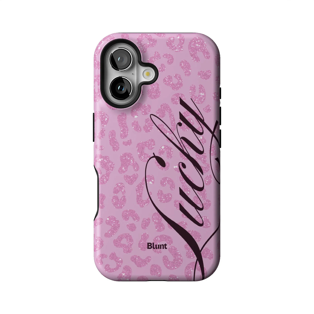 Pink Cheetah Lucky iPhone Case