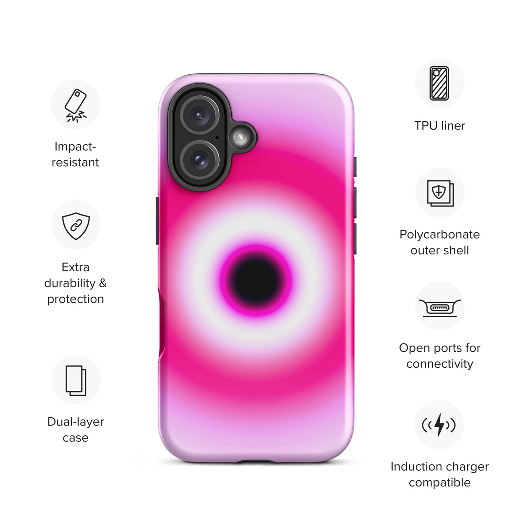 Pink Evil Eye Aura iPhone Case