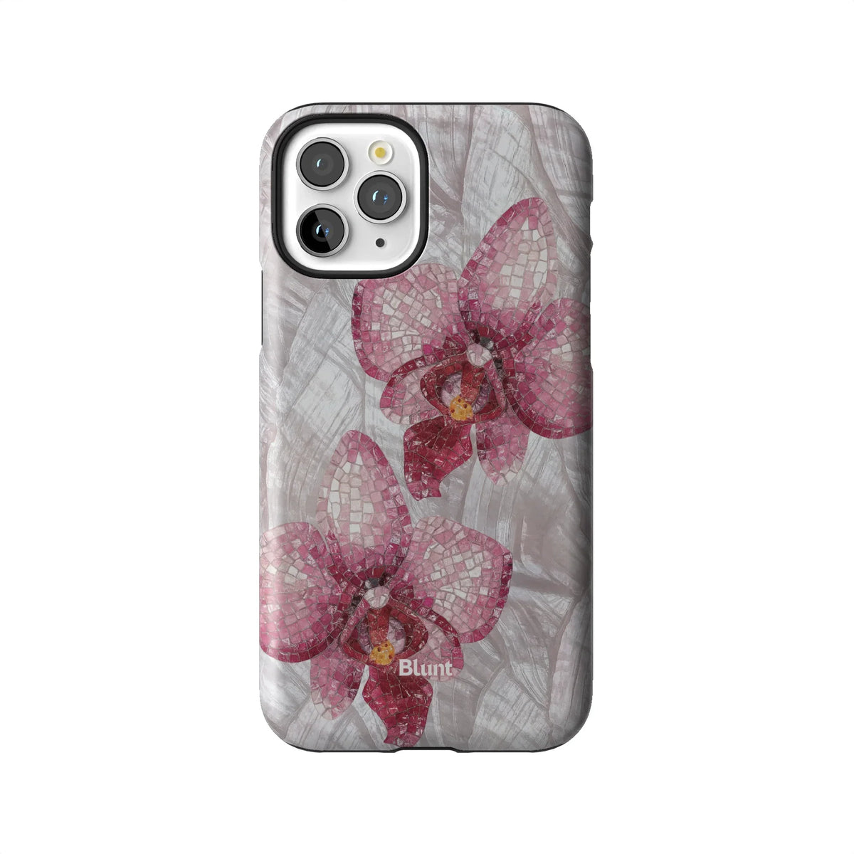 Pink Mosaic Orchids iPhone Case