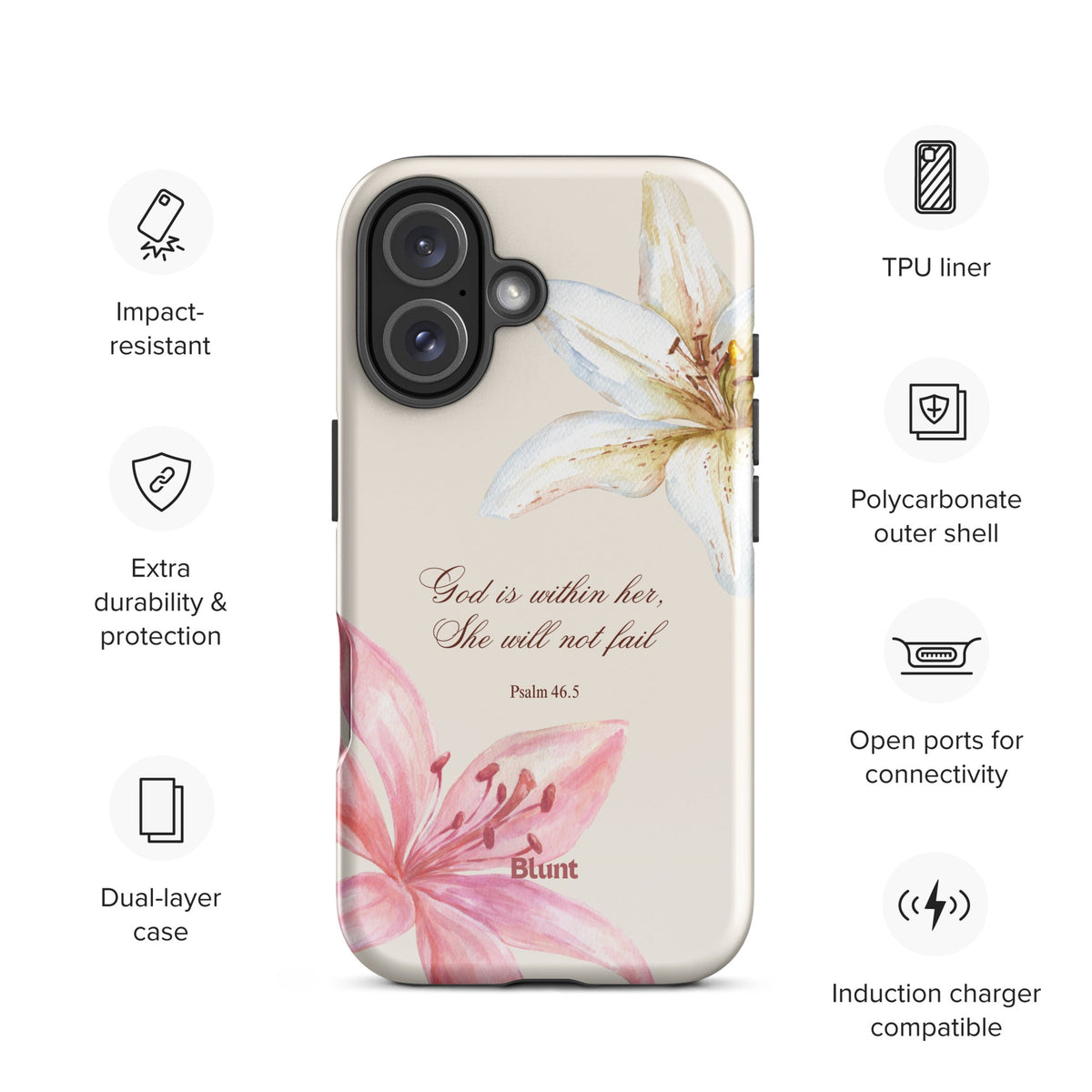 Psalms 46:5 iPhone Case