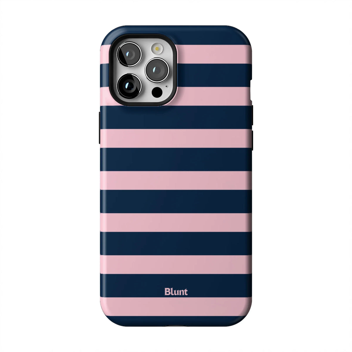 Blueberry Blush Stripe iPhone Case