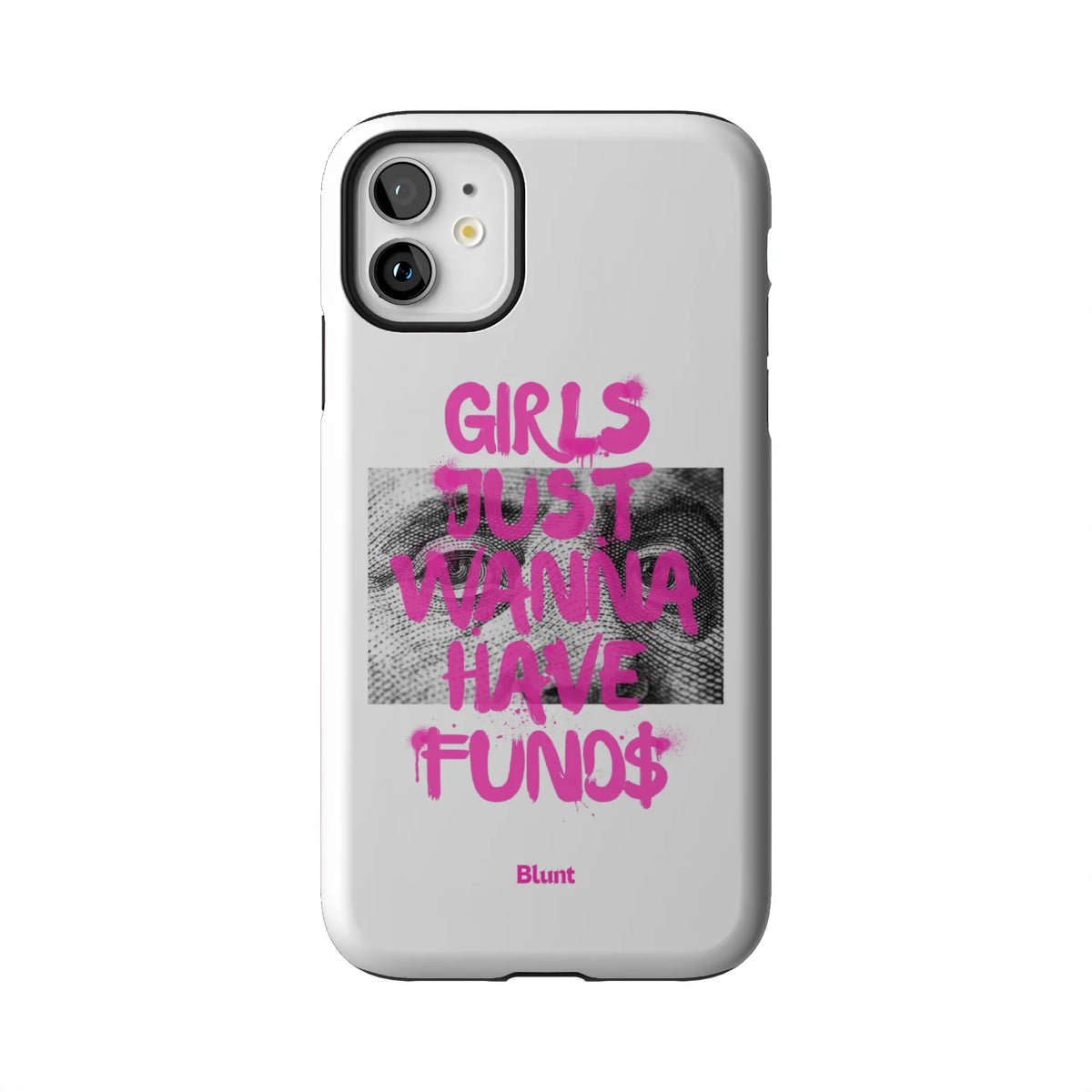 Fund$ White iPhone Case