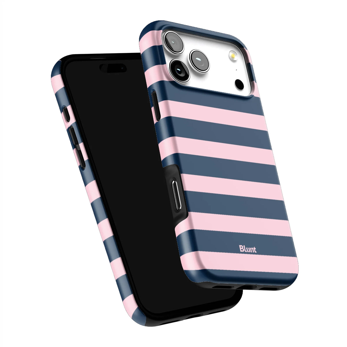 Blueberry Blush Stripe iPhone Case