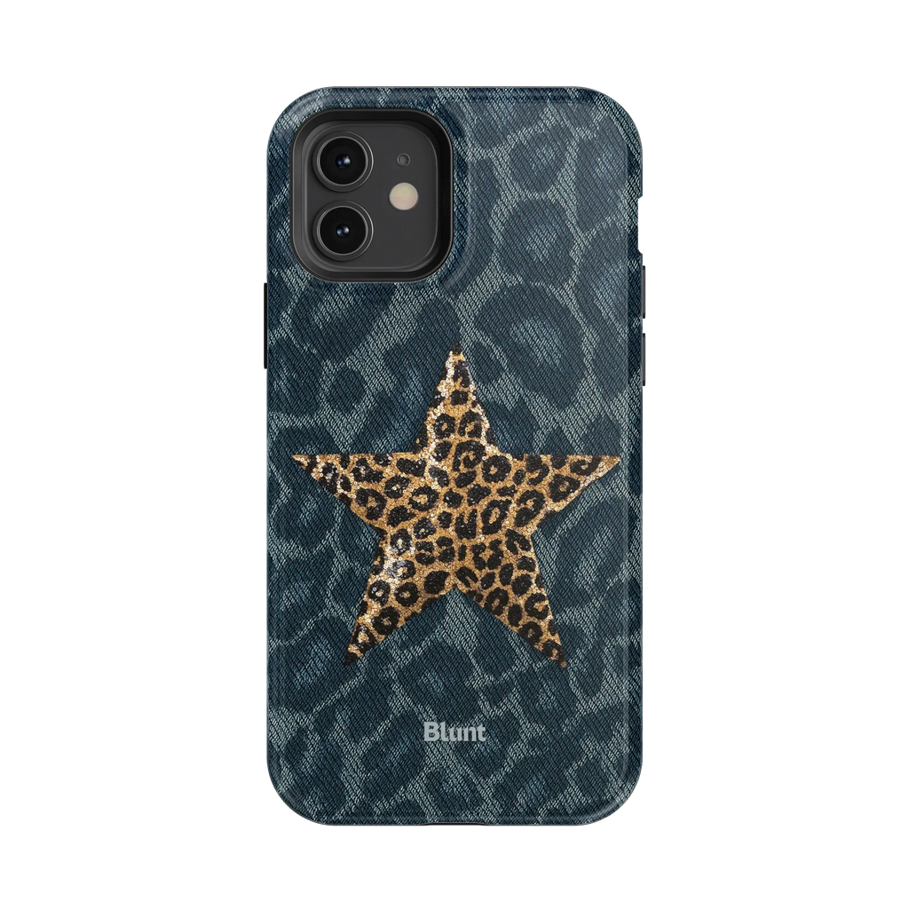 Denim Cheetah iPhone Case