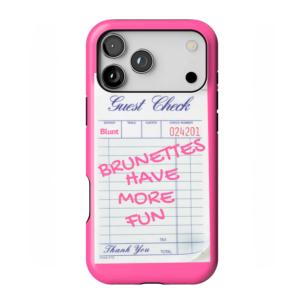 Brunettes Have More Fun iPhone Case