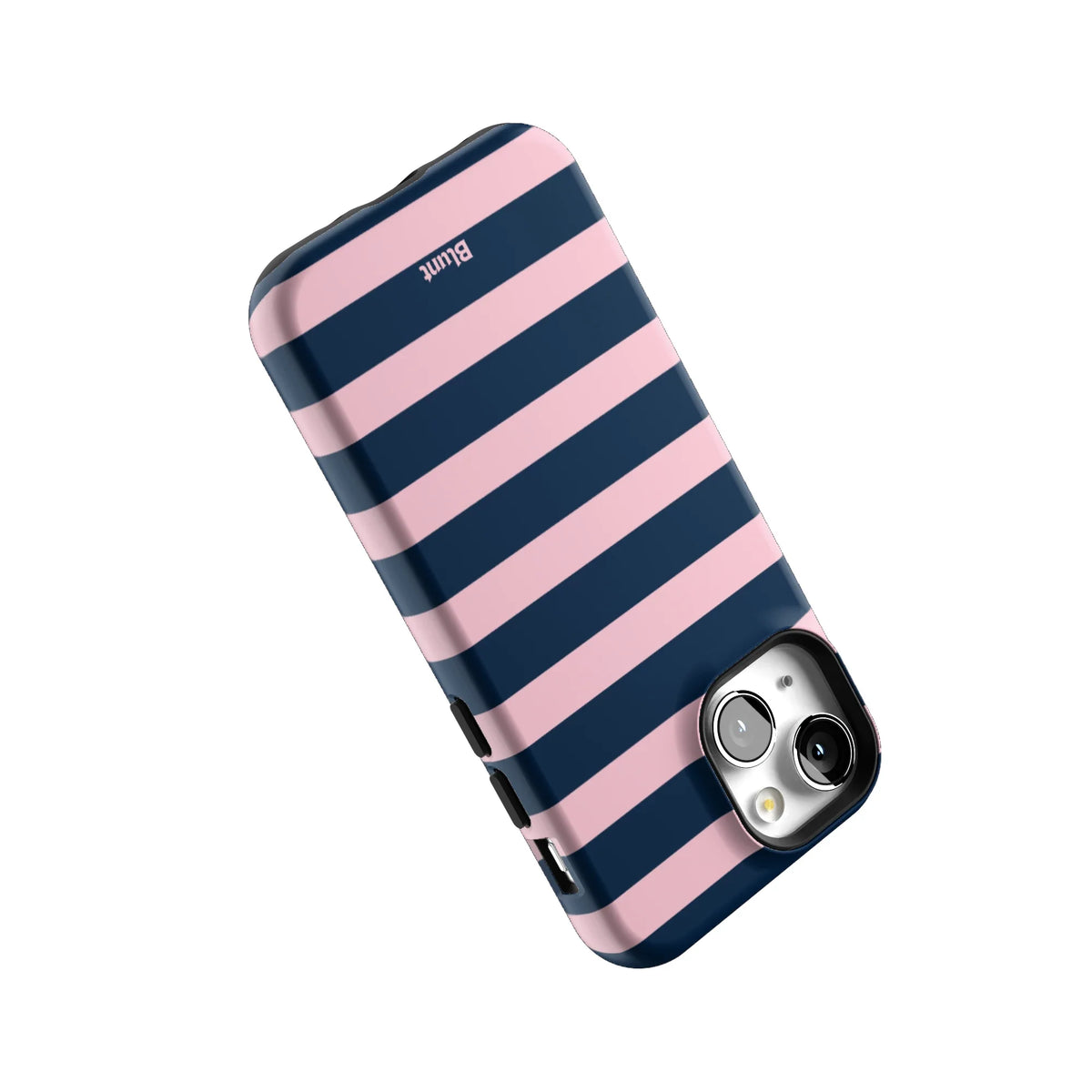 Blueberry Blush Stripe iPhone Case
