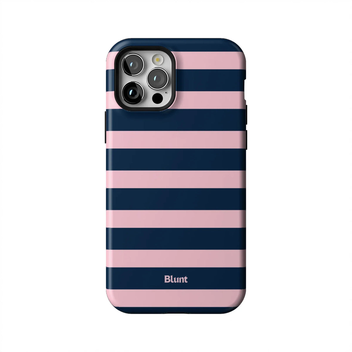 Blueberry Blush Stripe iPhone Case