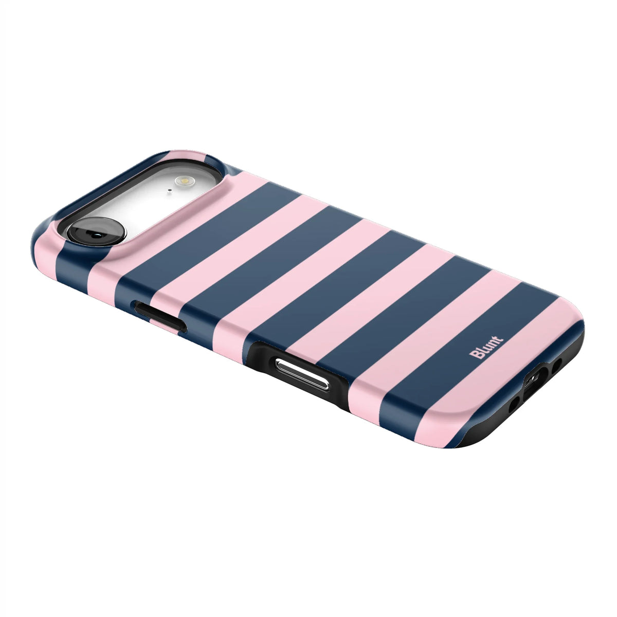 Blueberry Blush Stripe iPhone Case