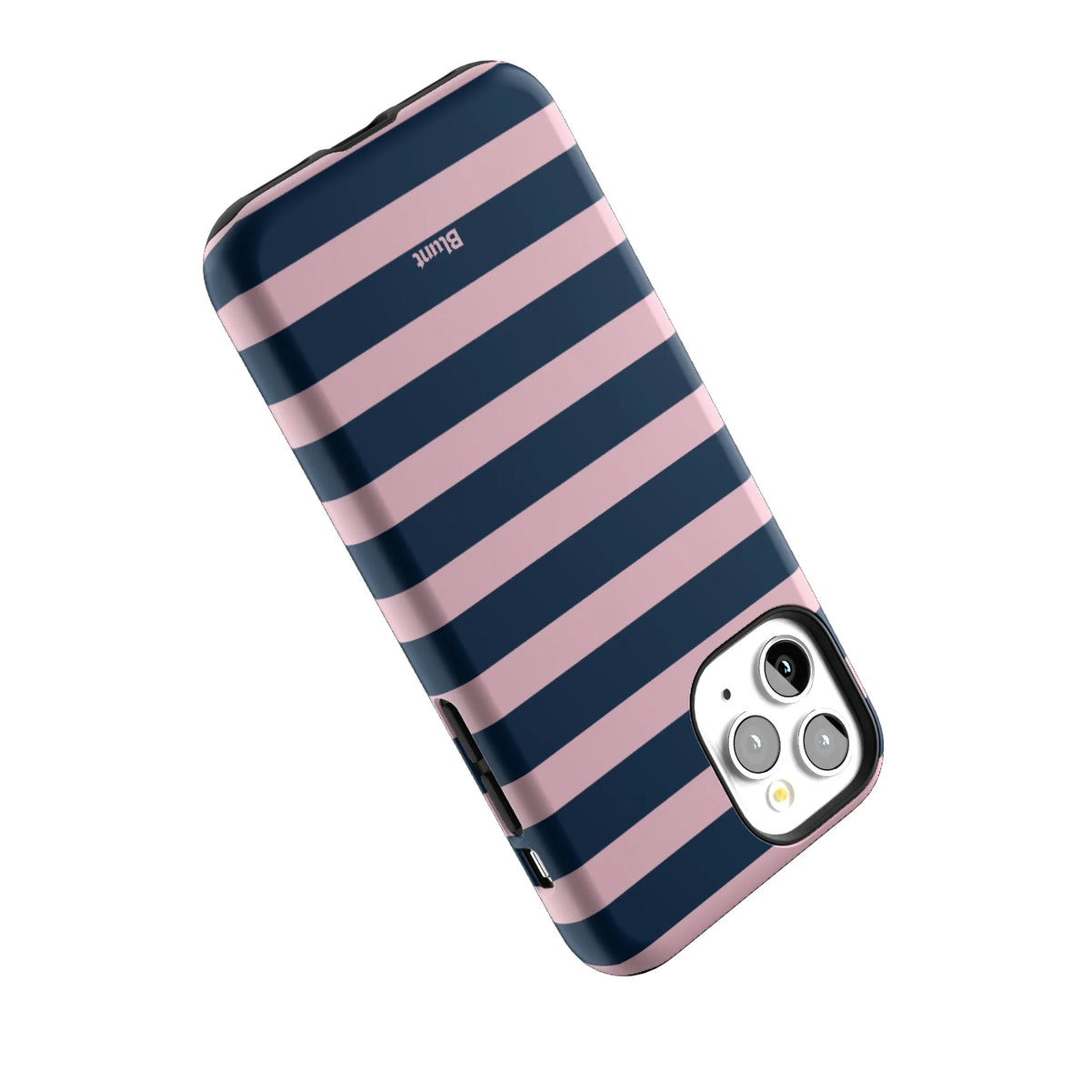 Blueberry Blush Stripe iPhone Case