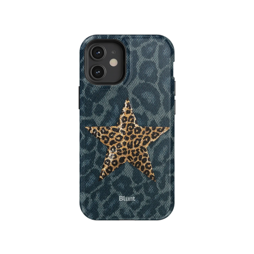 Denim Cheetah iPhone Case