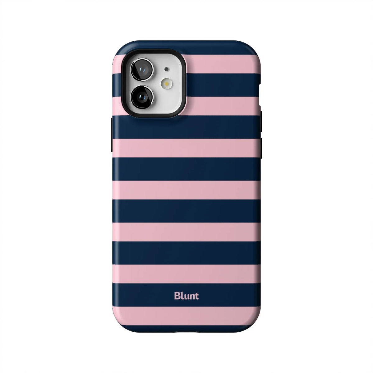 Blueberry Blush Stripe iPhone Case