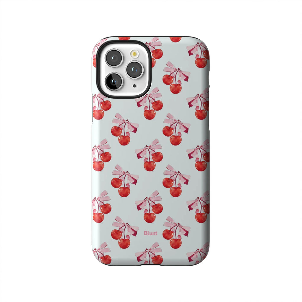 White Cherry iPhone Case