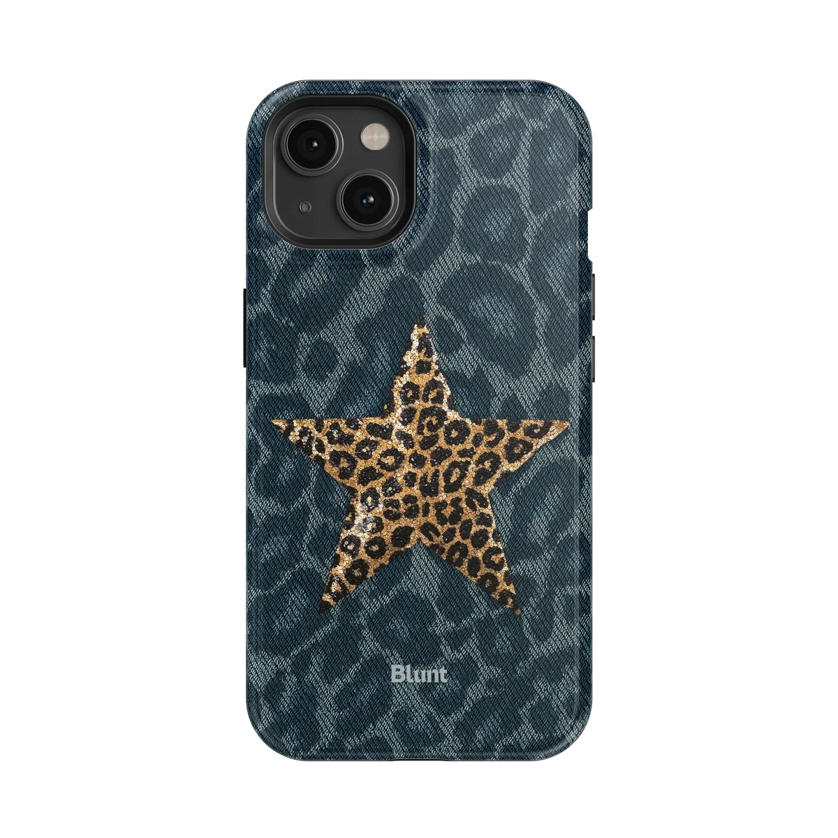 Denim Cheetah iPhone Case