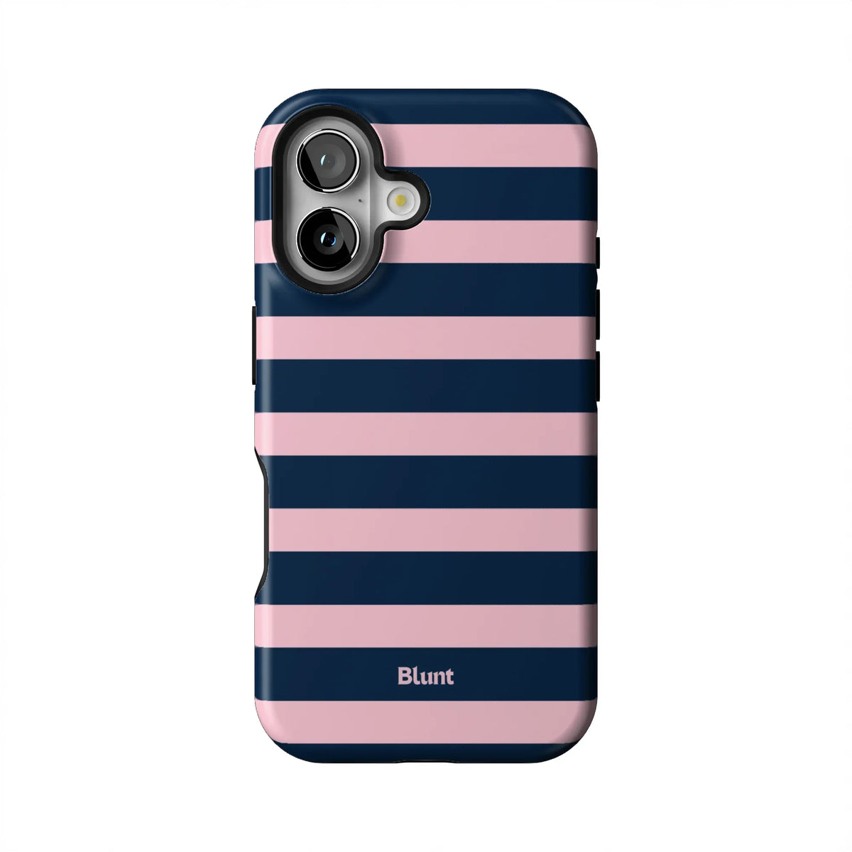 Blueberry Blush Stripe iPhone Case