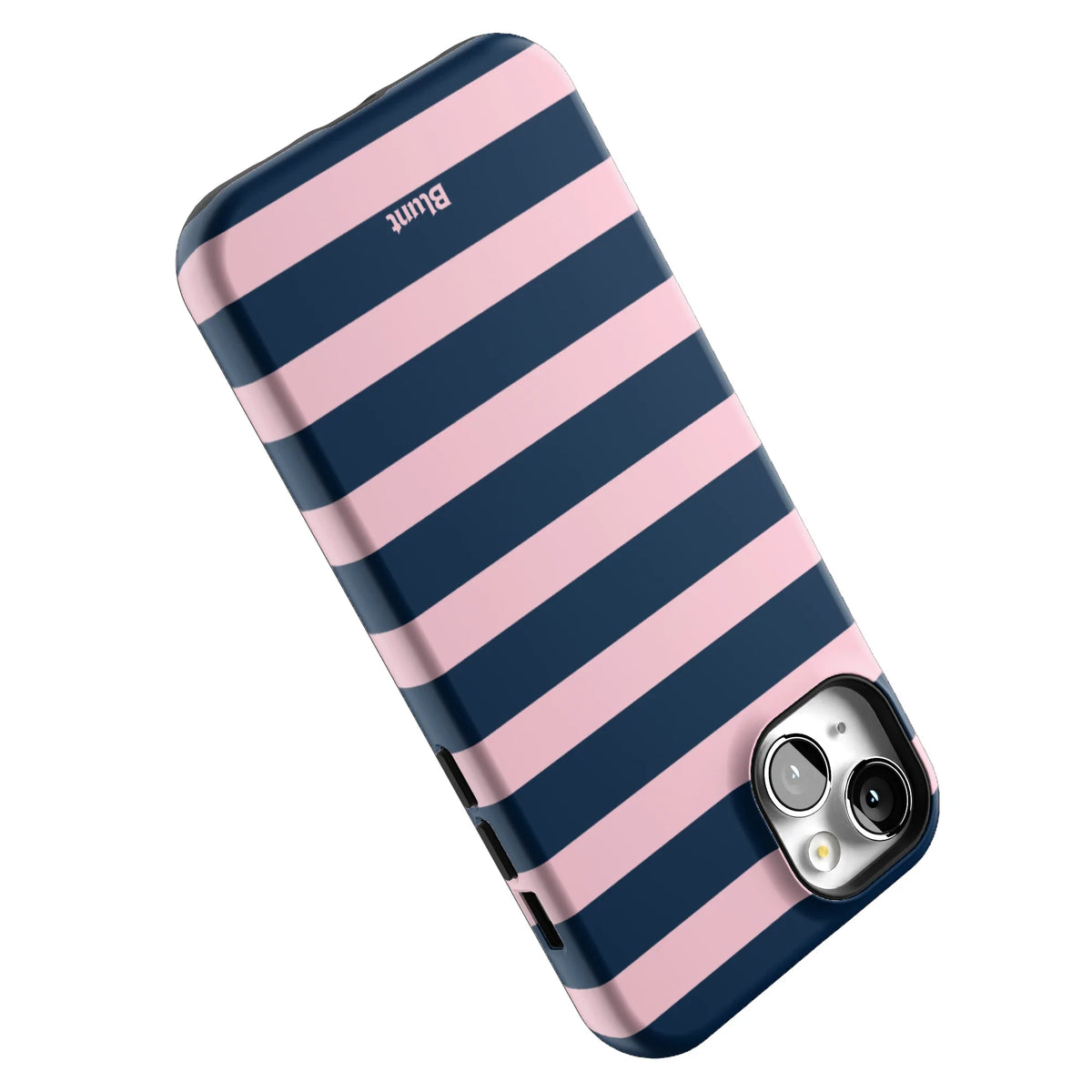 Blueberry Blush Stripe iPhone Case