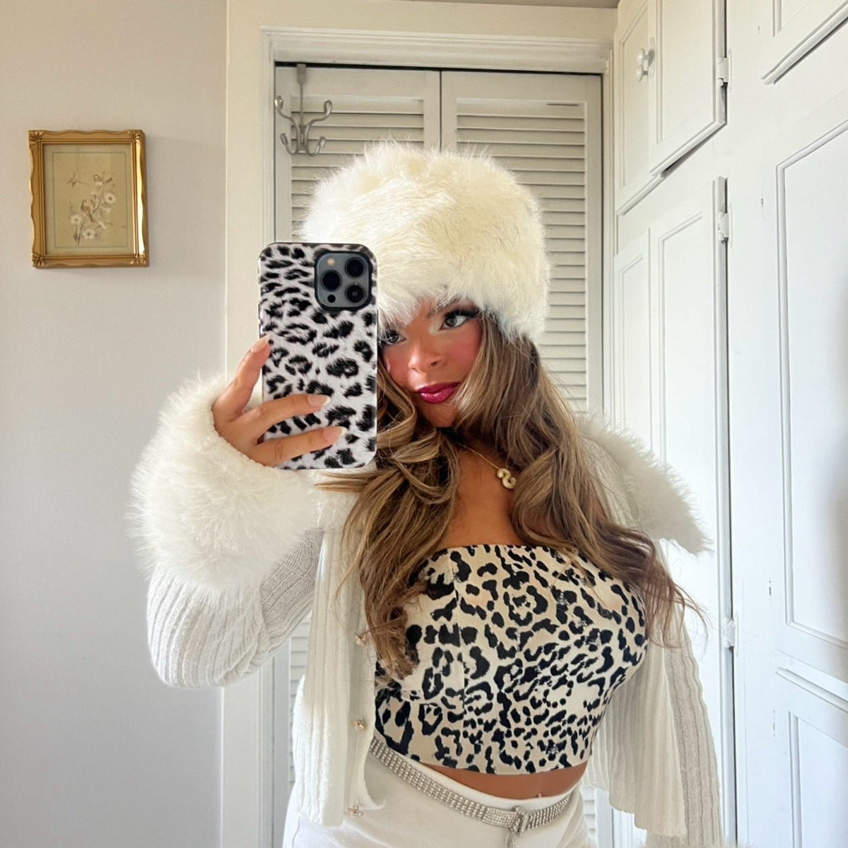 Snow Leopard iPhone Case