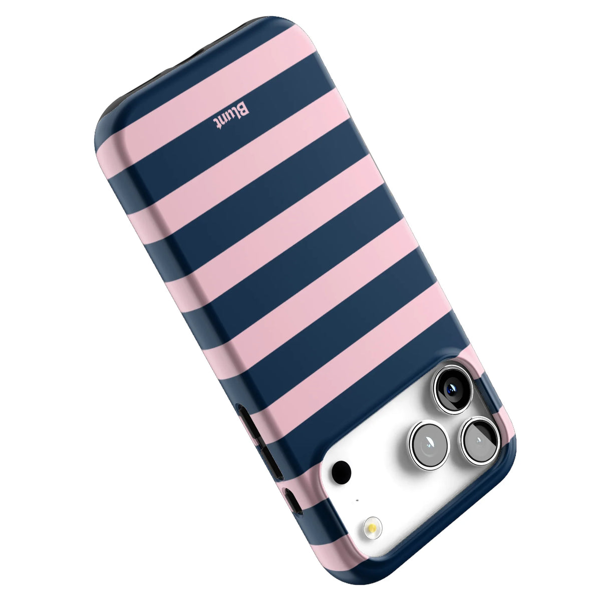 Blueberry Blush Stripe iPhone Case