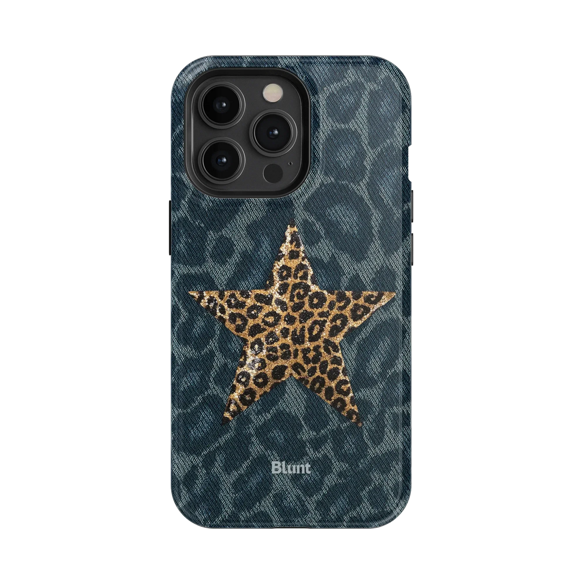Denim Cheetah iPhone Case