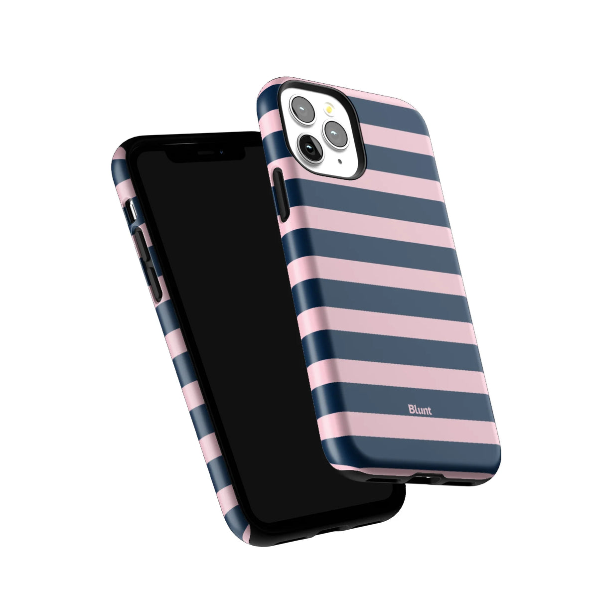 Blueberry Blush Stripe iPhone Case