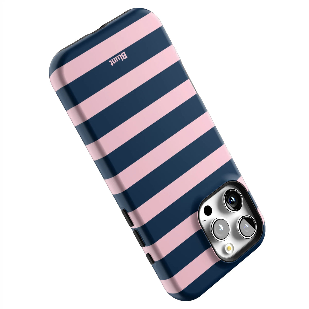 Blueberry Blush Stripe iPhone Case
