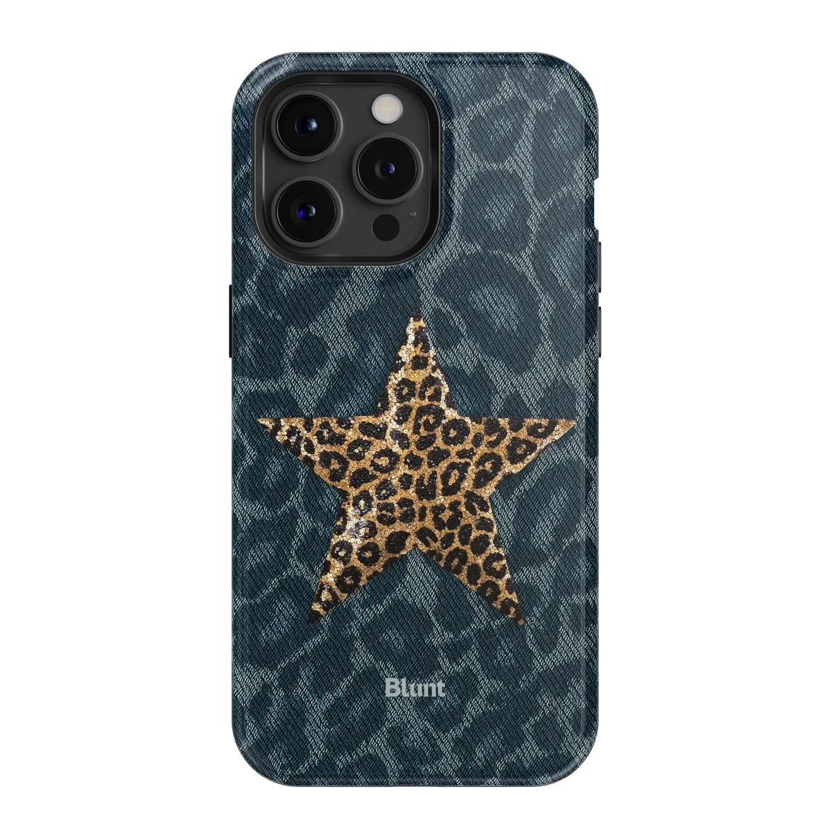 Denim Cheetah iPhone Case
